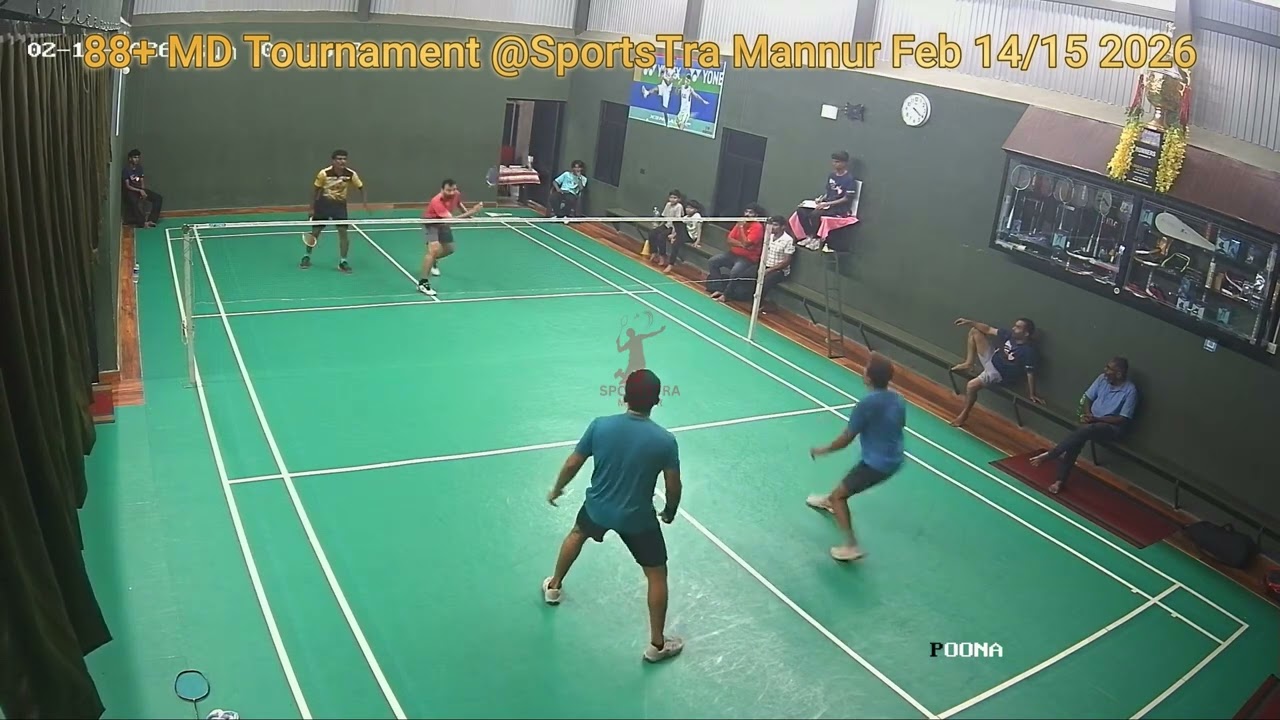 Final - Durai Basha Smashers Vs Prasad Mnkd Niyas - 88+ MD Tournament @SportsTra Mannur Feb 14/15 26