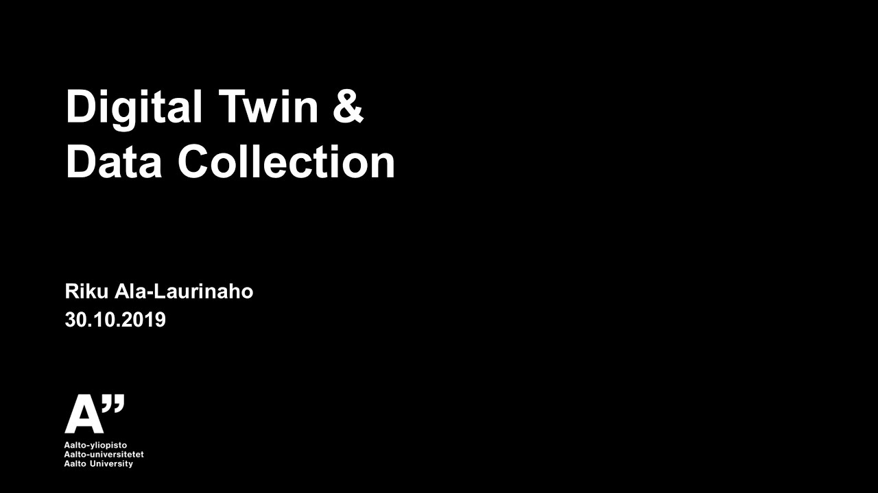 Sensor management platform for Digital Twins by Riku Ala-Laurinaho, Aalto University