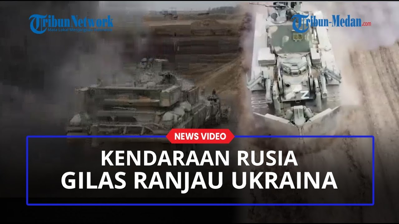 KENDARAAN Rusia Bersihkan Ranjau-ranjau yang Ditanam Militer Ukraina