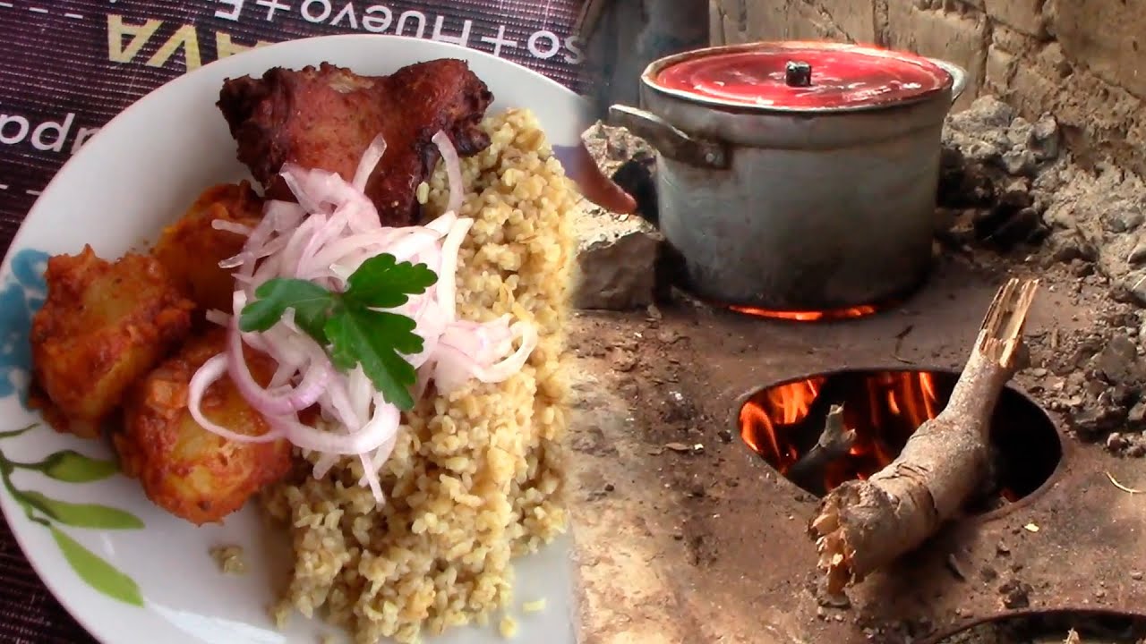 Cociné CUY FRITO en LEÑA