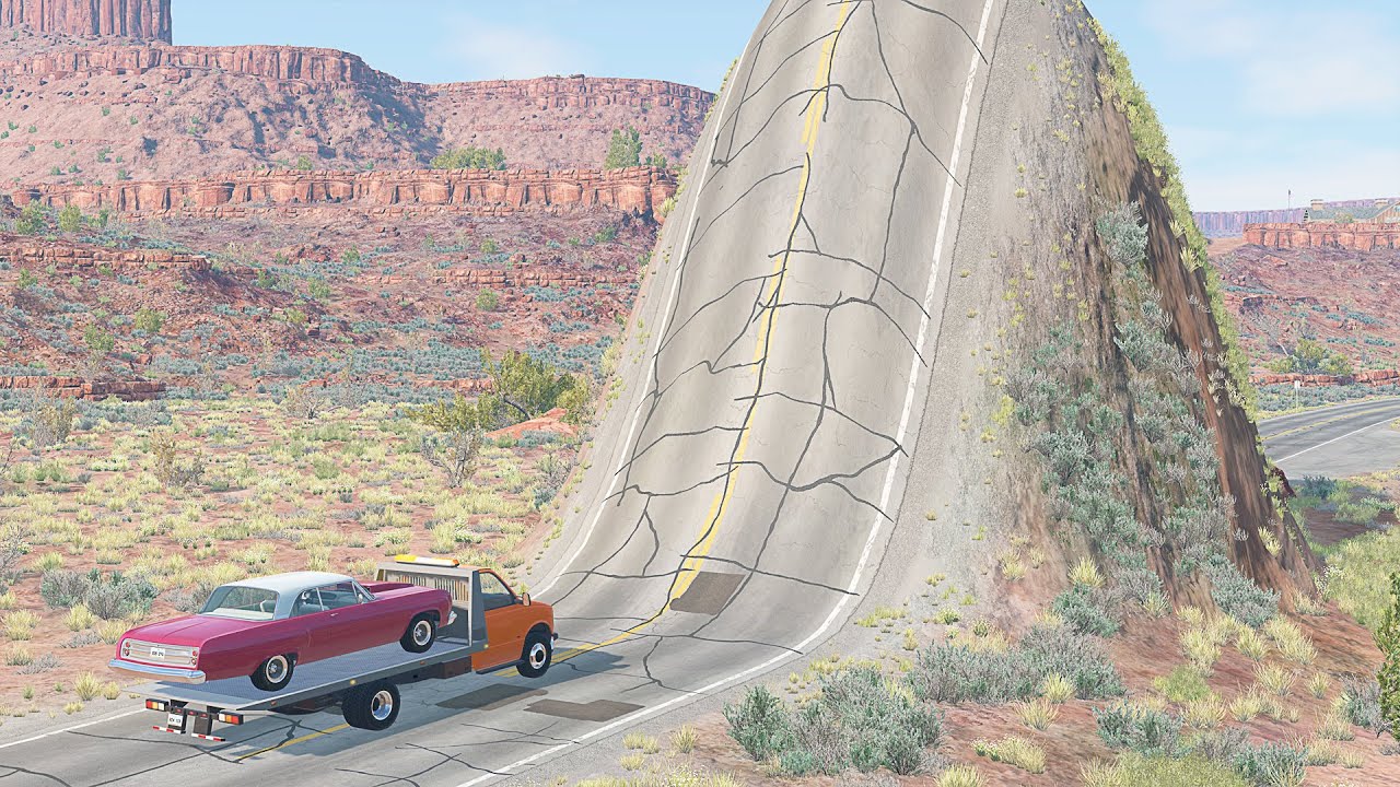 Mobil vs Bumps #8 - BeamNG Drive
