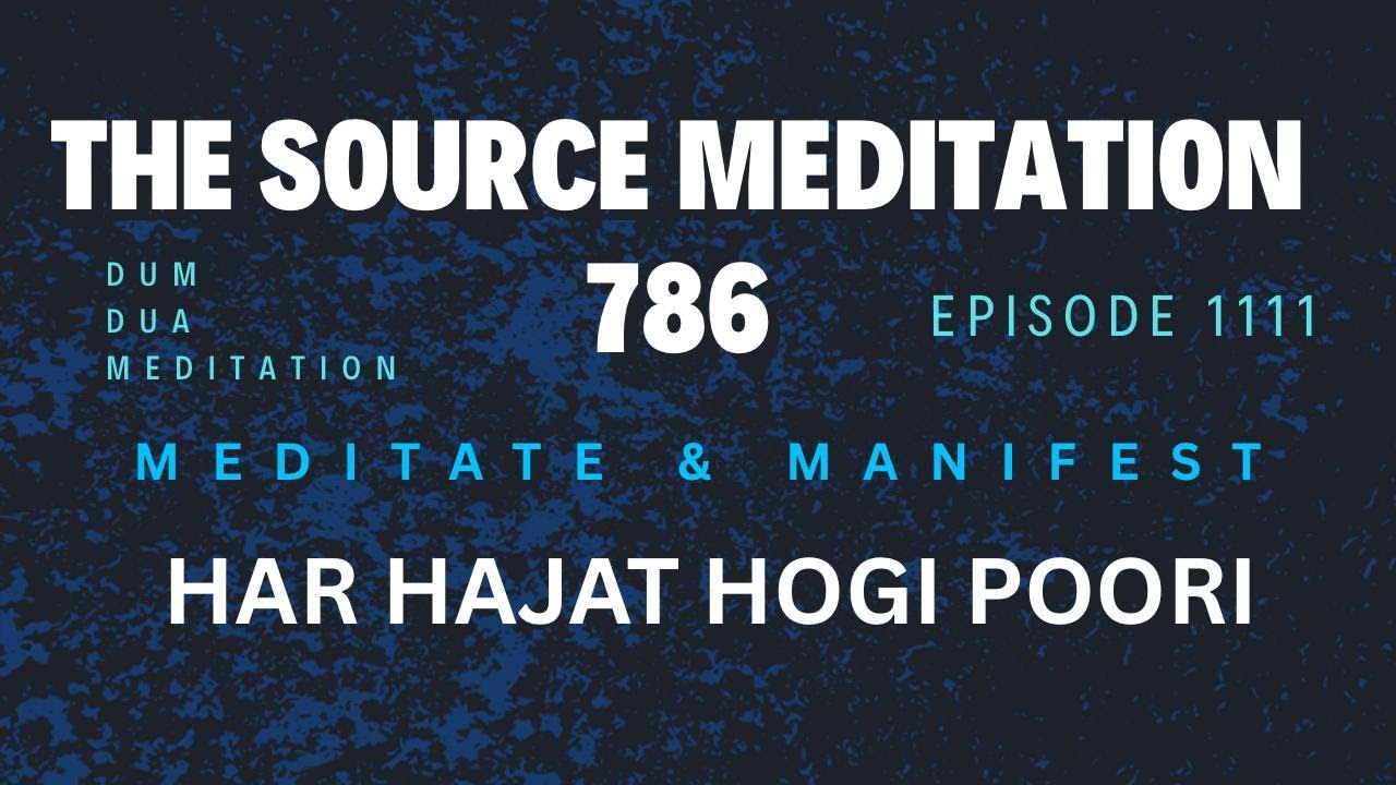 Free Clinic 1125 The Source Meditation 2nd Cycle With Raza Ali Shah Al-Abidi I Special Paid Feature