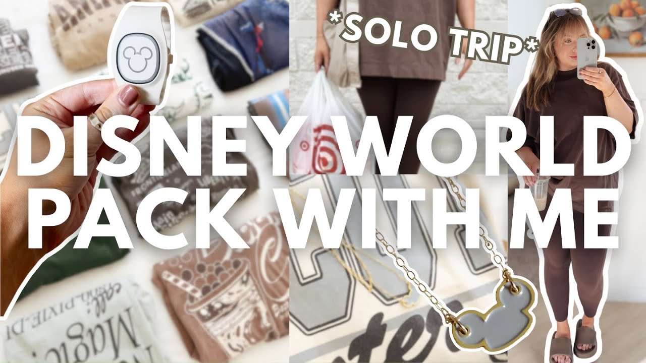 SOLO DISNEY WORLD PACK & PREP: disney packing tips + packing organization + amazon travel must haves