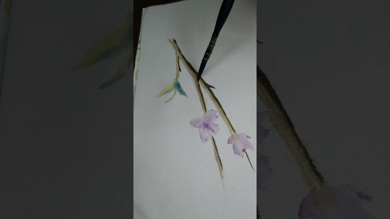 Playing water color 