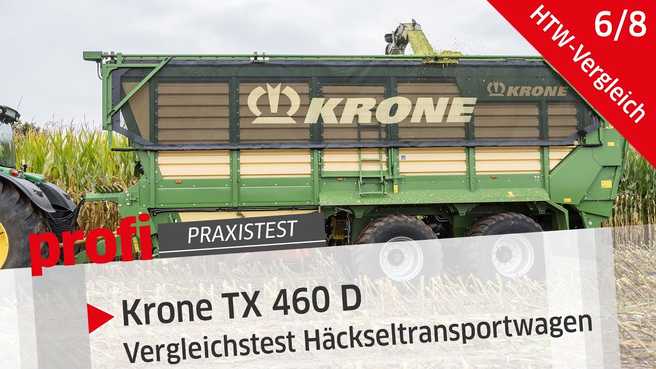 Krone TX 460 D - Häckseltransportwagenvergleich 6/8 | profi #Praxistest
