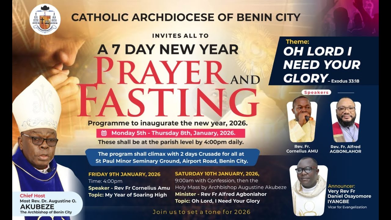 2-day crusade to climax the 2026 Archdiocesan New Year Prayer and Fasting Program (Day 1)