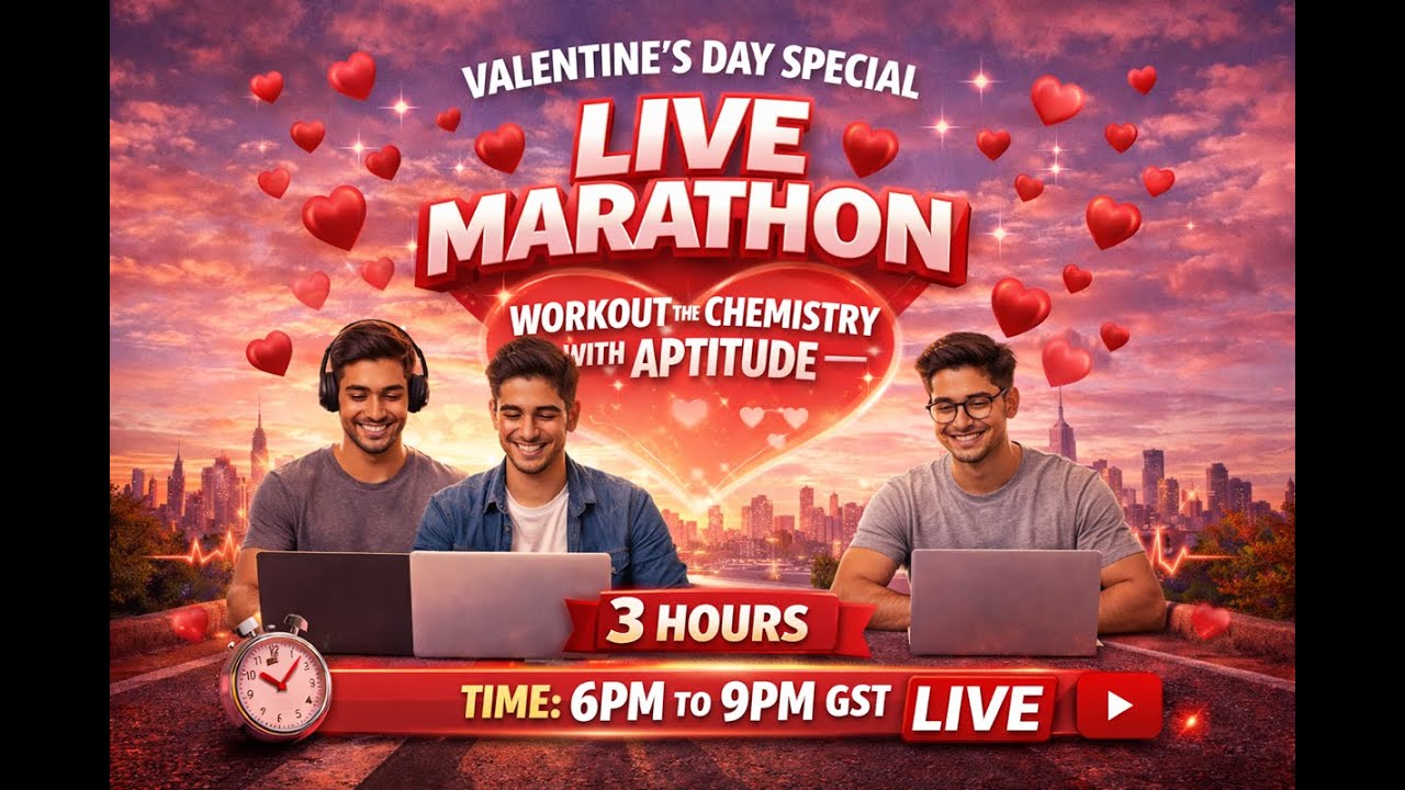 Special LIVE Marathon | Workout the Chemistry with Aptitude | 3 Hours Mega Session