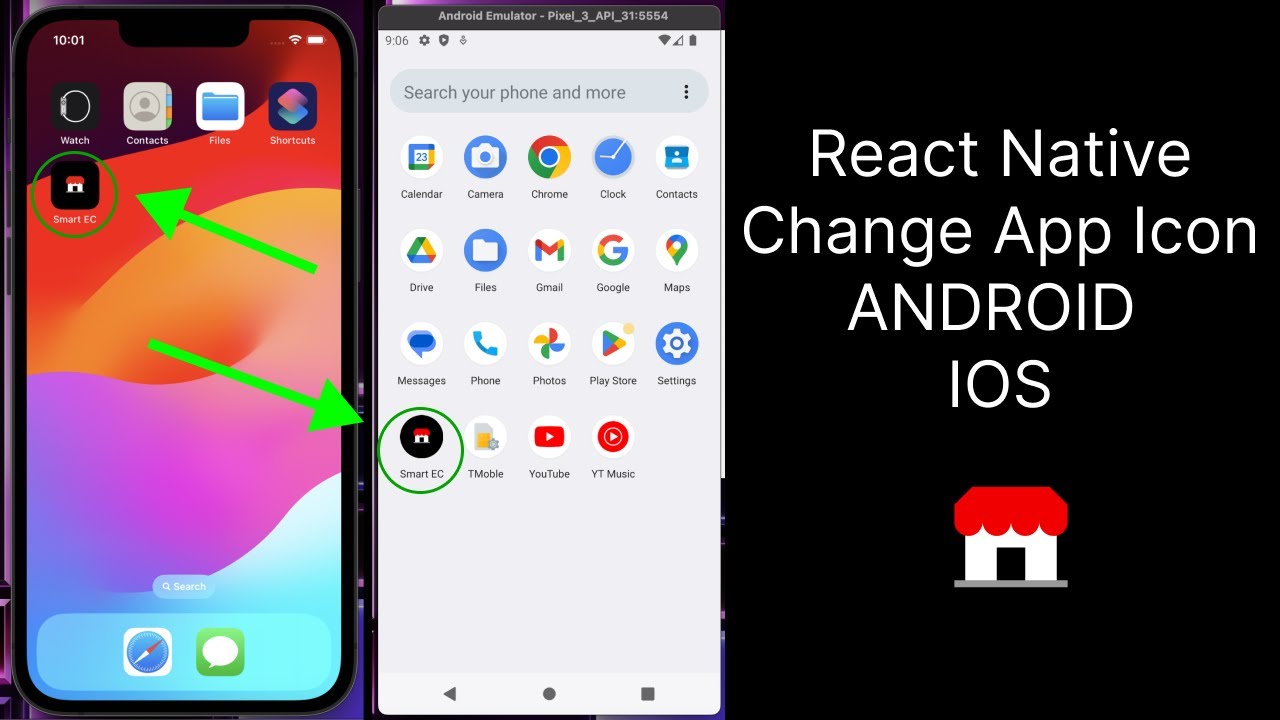 Как изменить иконки приложений на Android и iOS в React Native