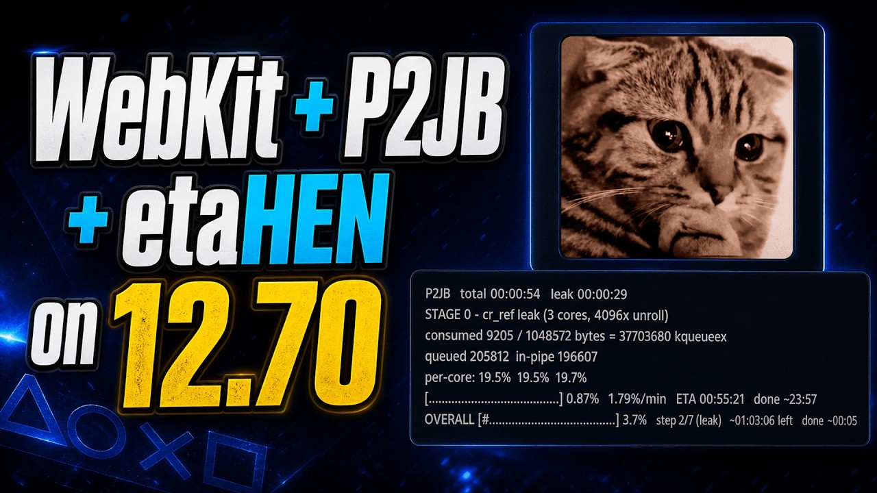 WebKit + P2JB + etaHEN 2.6B on PS5 12.70