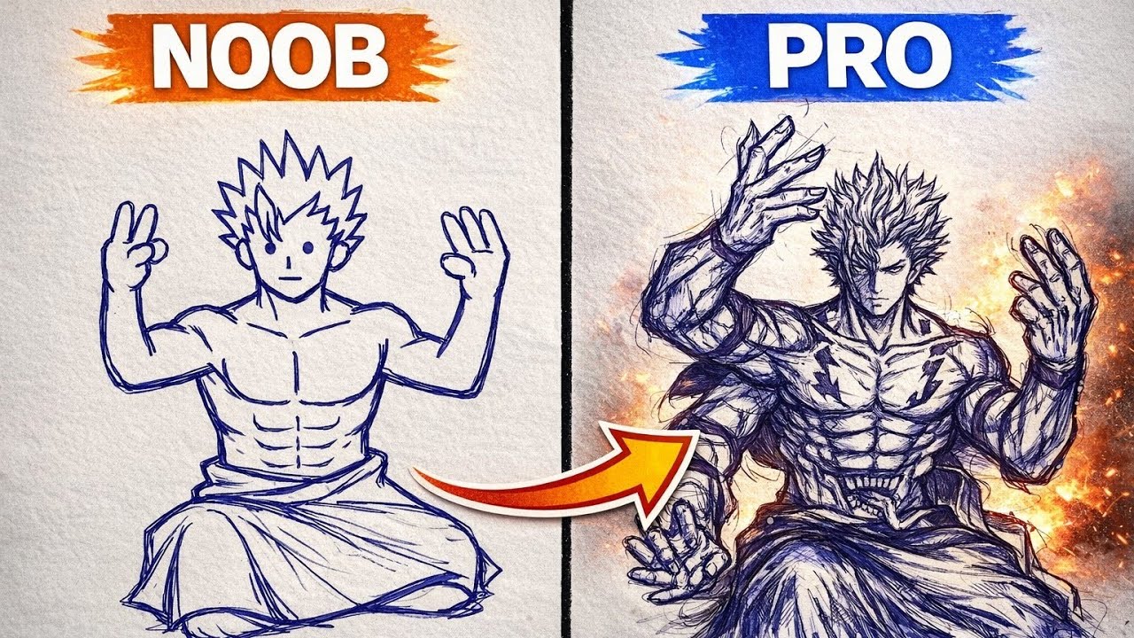 How To Draw Sukuna (Heian Era Form) 🔥 | Jujutsu Kaisen | Step By Step 