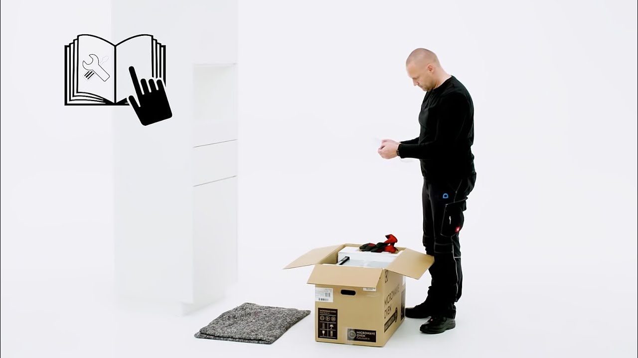 How to install your AEG fully built-in microwave column installation