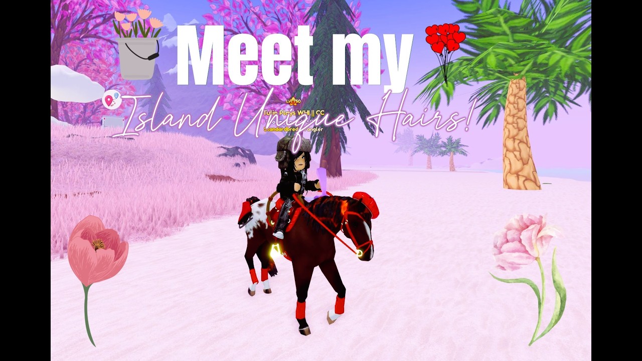 MEET my ISLAND UNIQUE HAIRS in Wild Horse Islands!