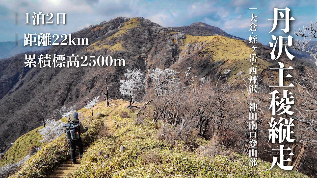 【登山】富士山を望む美しくも険しい縦走路を歩く｜丹沢主稜縦走