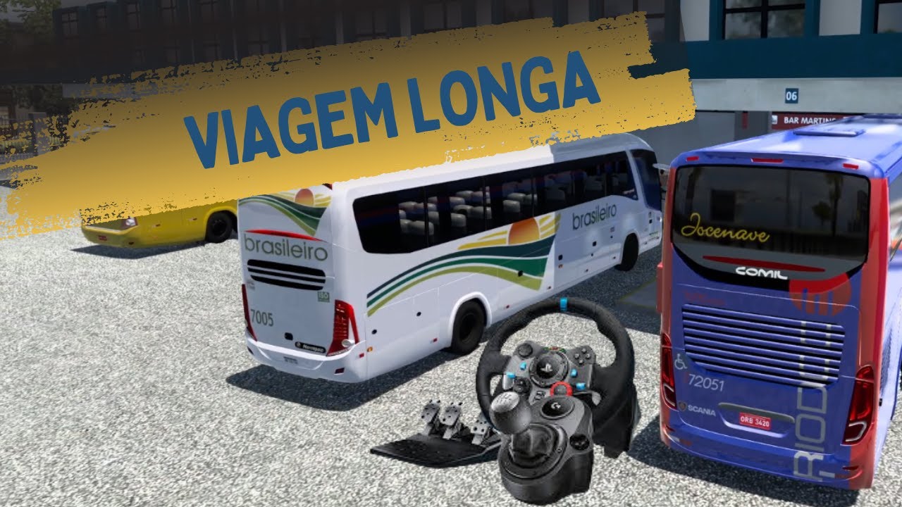 ETS2-Bus-Governador valadares x Carlos chagas-passando por TEÓFILO OTONI Logitech g29 gameplay 