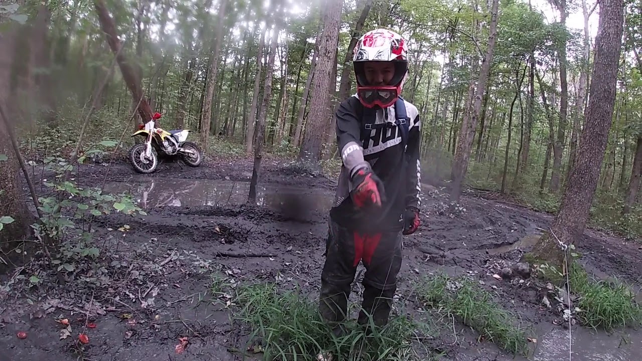 ATV/ Dirt bike trial riding at AOAA PA trails