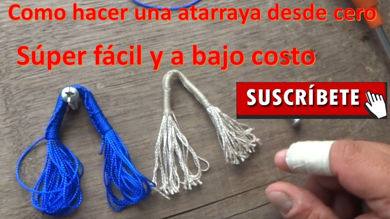 como hacer una atarraya desde cero 1era parte