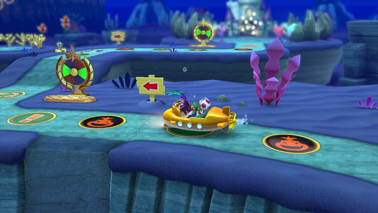Mario Party 10 Mario Party #558 Waluigi vs Luigi vs Toad vs Spike Whimsical Waters Master Difficulty