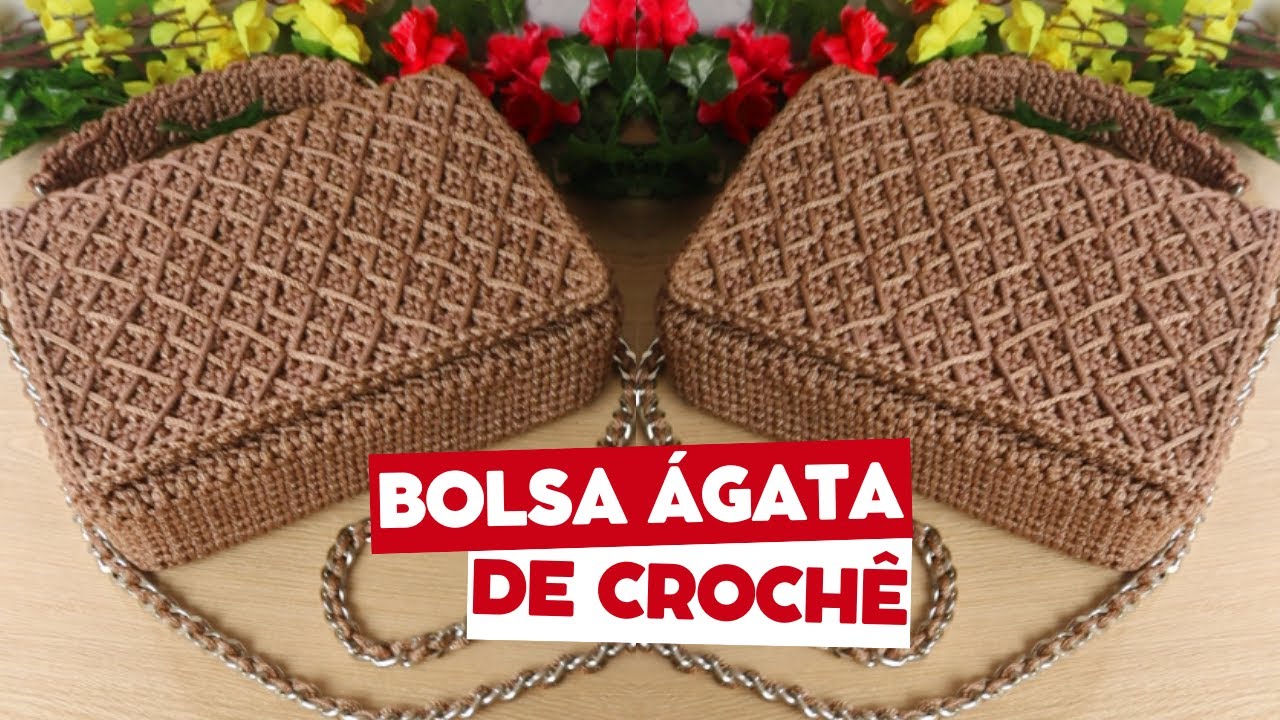APRENDA ESSA BOLSA DE CROCHÊ ESTRUTURADA | BOLSA ÁGATA DE CROCHÊ | BOLSA DE CROCHÊ - PARTE 1