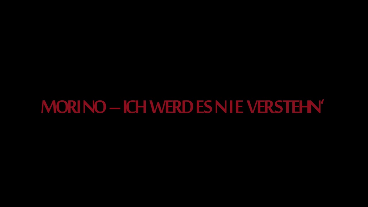 Morino - Ich werd es nie verstehn'