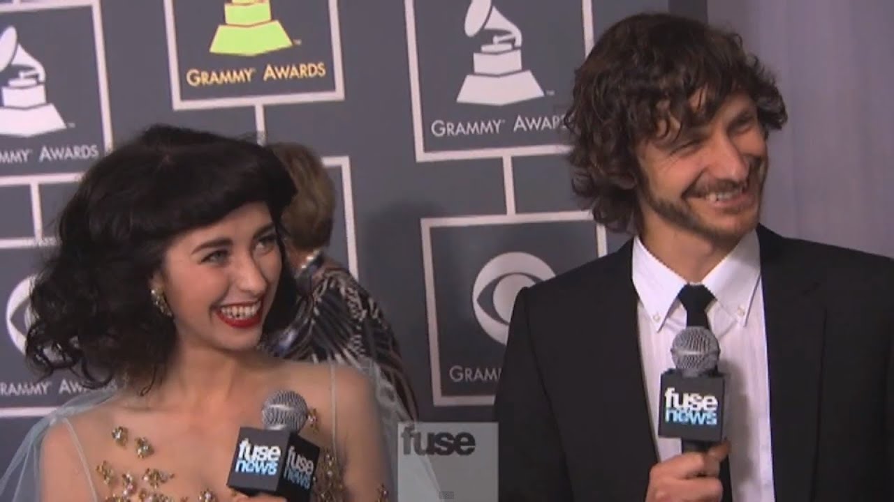 Gotye and Kimbra on Grammy Red Carpet - Grammy Awards 2013