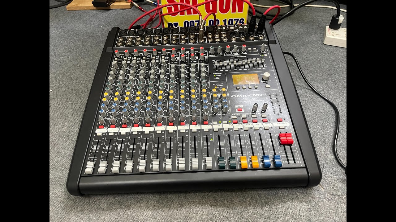 Test Nhạc Chiếc B&agrave;n Mixer Dynacord CMS 1000 Tại Sang Audio