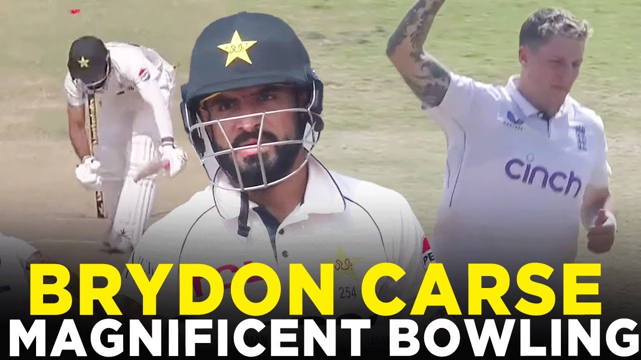 Brydon Carse Impressive Spell | Takes 3 Wickets | Pakistan vs England | 2nd Test Day 2, 2024 | M3G1K
