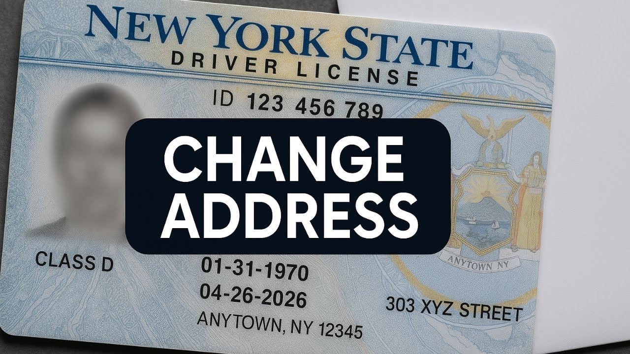 Как изменить адрес DMV NY