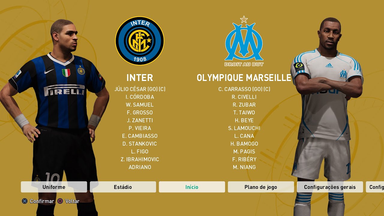 Pro Evolution Soccer 6 Remake Season 2006-2007: INTER x OLYMPIQUE MARSEILLE 