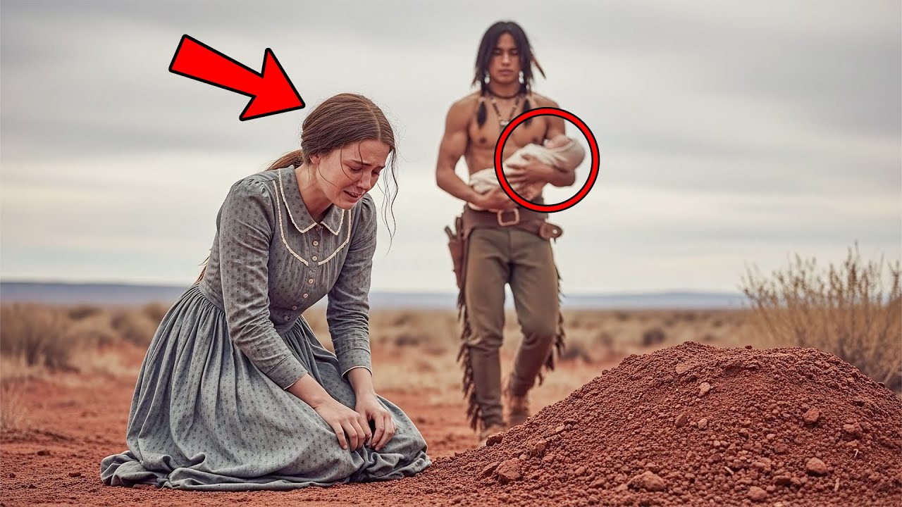 She Was Crying Beside Her Baby’s Grave… When The Apache Warrior Brought Her Another