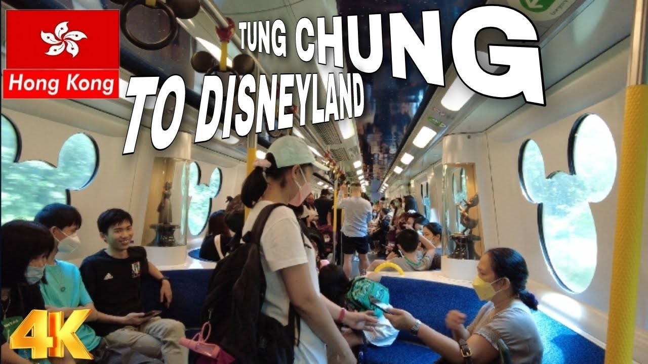 How to travel by MTR ride from Tung Chung to Hong kong Disneyland