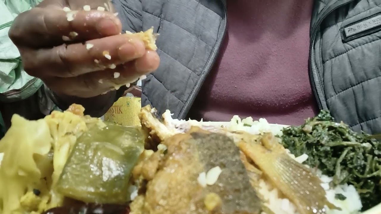 ফুলকপি দিয়ে মাছের পাতলা ঝোল, শাক ভাজা #foryouviral #viralvideos #food #eating $#foodloves