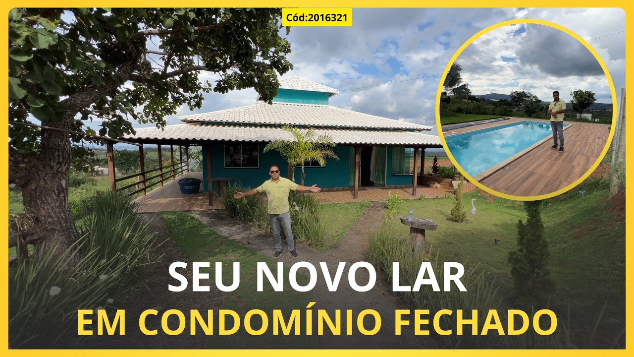 LINDA CASA EM CONDOMÍNIO, CONFORTO E ESPAÇO EM MATEUS LEME/MG