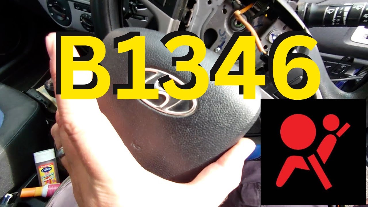 Ошибка подушки безопасности Hyundai i20 B1346 Высокое сопротивление цепи DAB