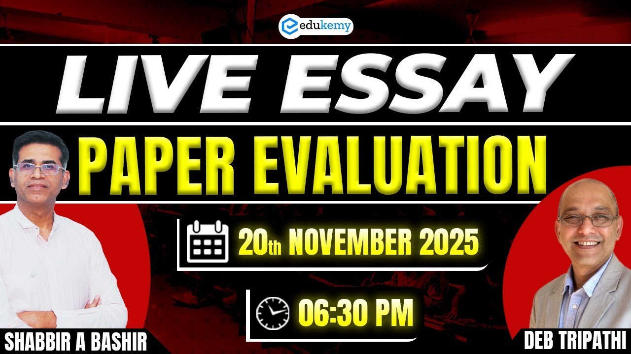 UPSC Essay Paper LIVE Evaluation ✍️ | Learn From Evaluator’s Insights ft. Shabbir Sir & Deb Sir