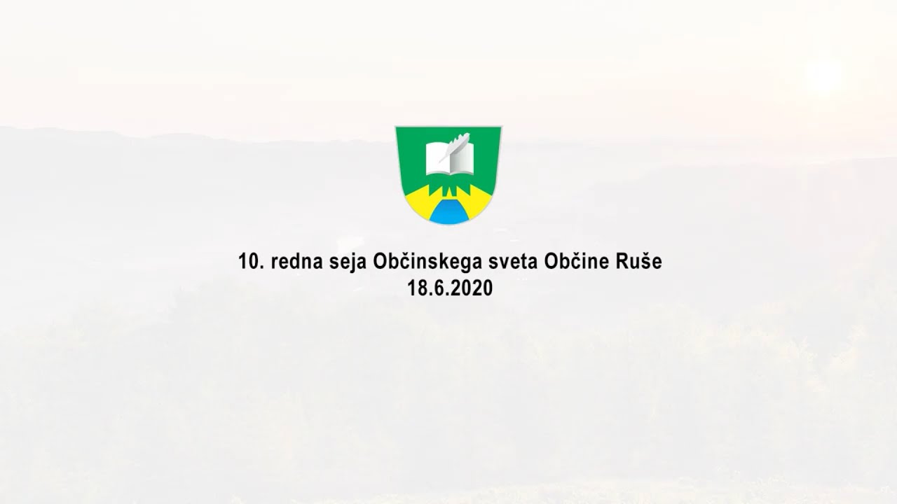 10. redna seja Občine Ruše 18.6.2020