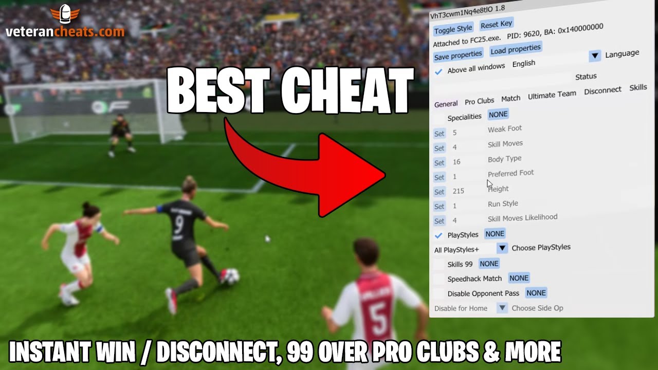 Premium Fifa EA FC25 Hack - Instant TP, Disconnect, Division Rivals Spoofer - Veterancheats.com