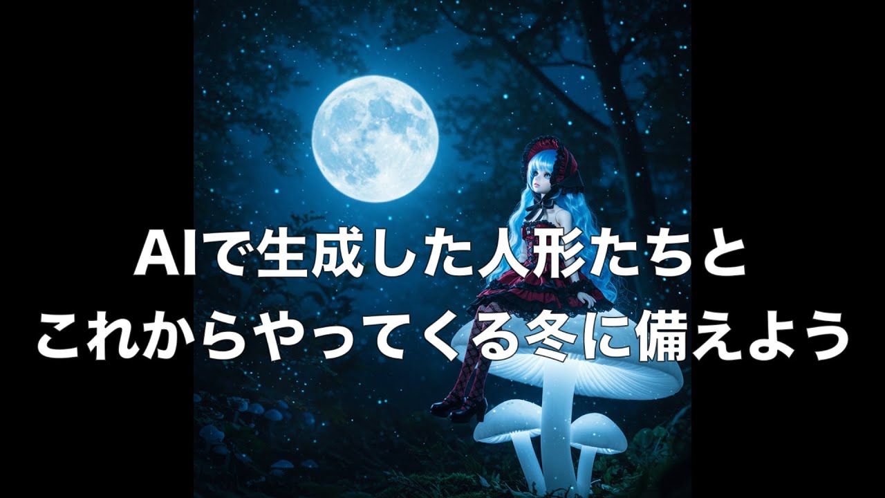 AIで生成した人形たちとこれからやってくる冬に備えよう
