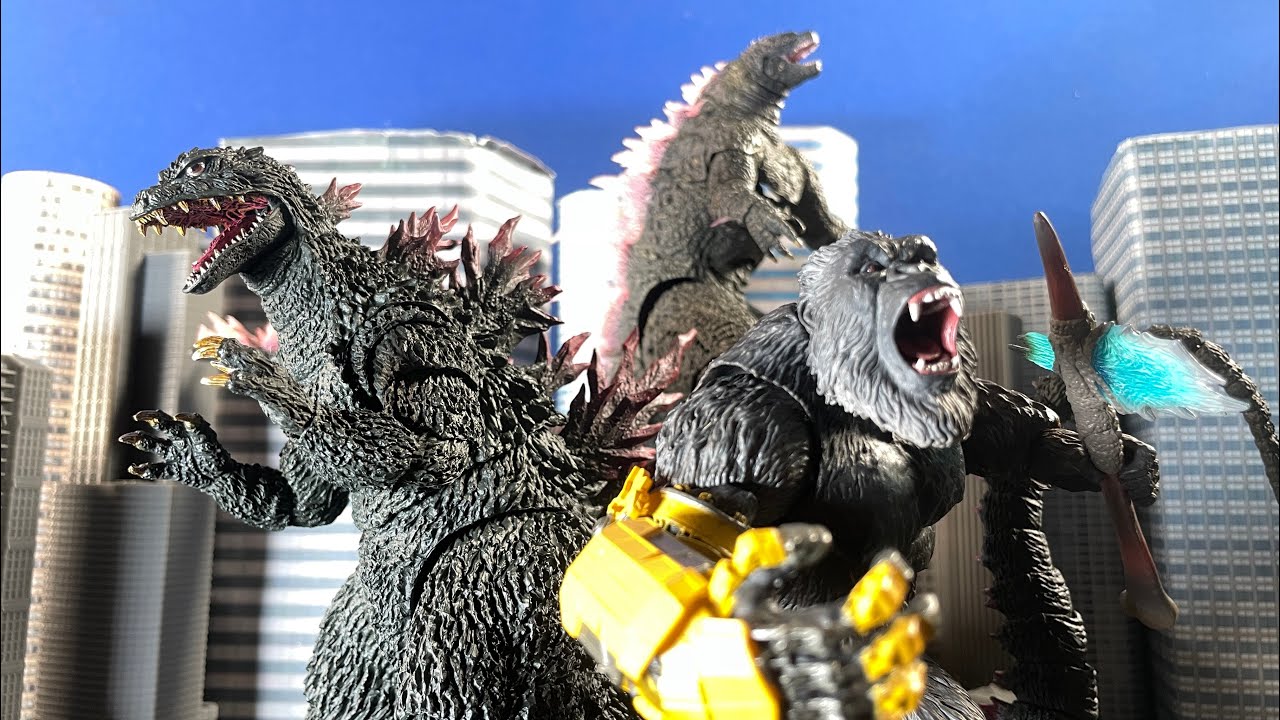 EPIC GODZILLA STOP MOTION COMPILATION