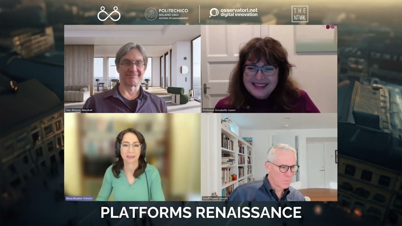 A decade of Platform Thinking with Annabelle Gawer, Marshall Van Alstyne and Geoffrey Parker