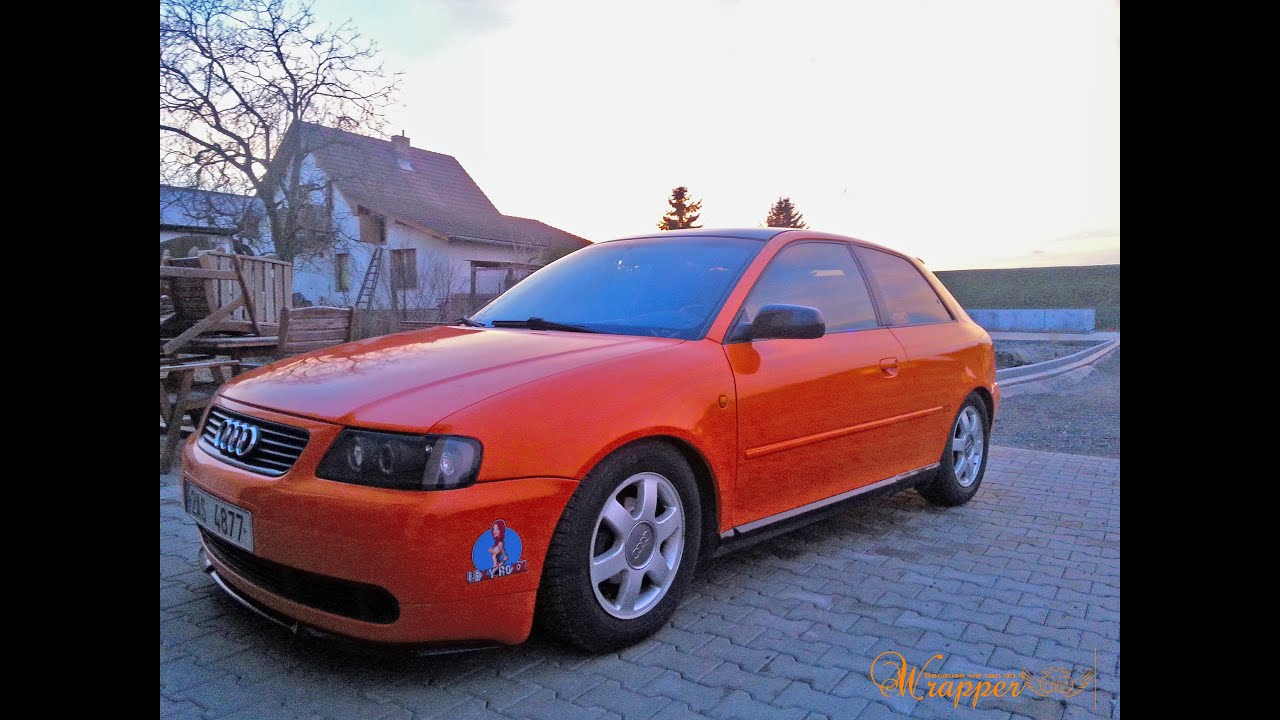 Audi A3 Orange carwrapping