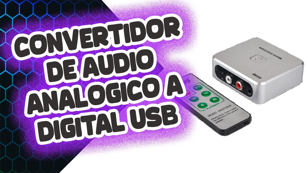 Convertidor de Audio por RCAa Digital USB con EZCAP241#Luigi_Tech