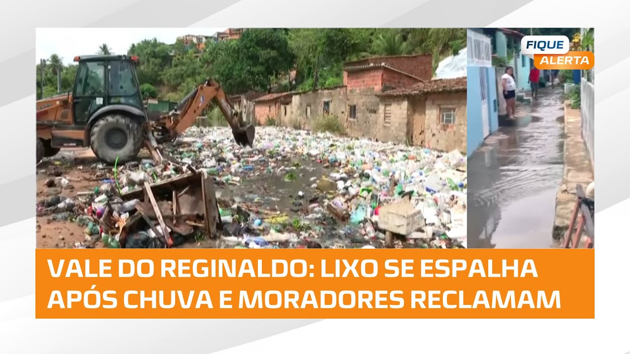 Após chuva, lixo toma conta do Vale do Reginaldo #FiqueAlerta