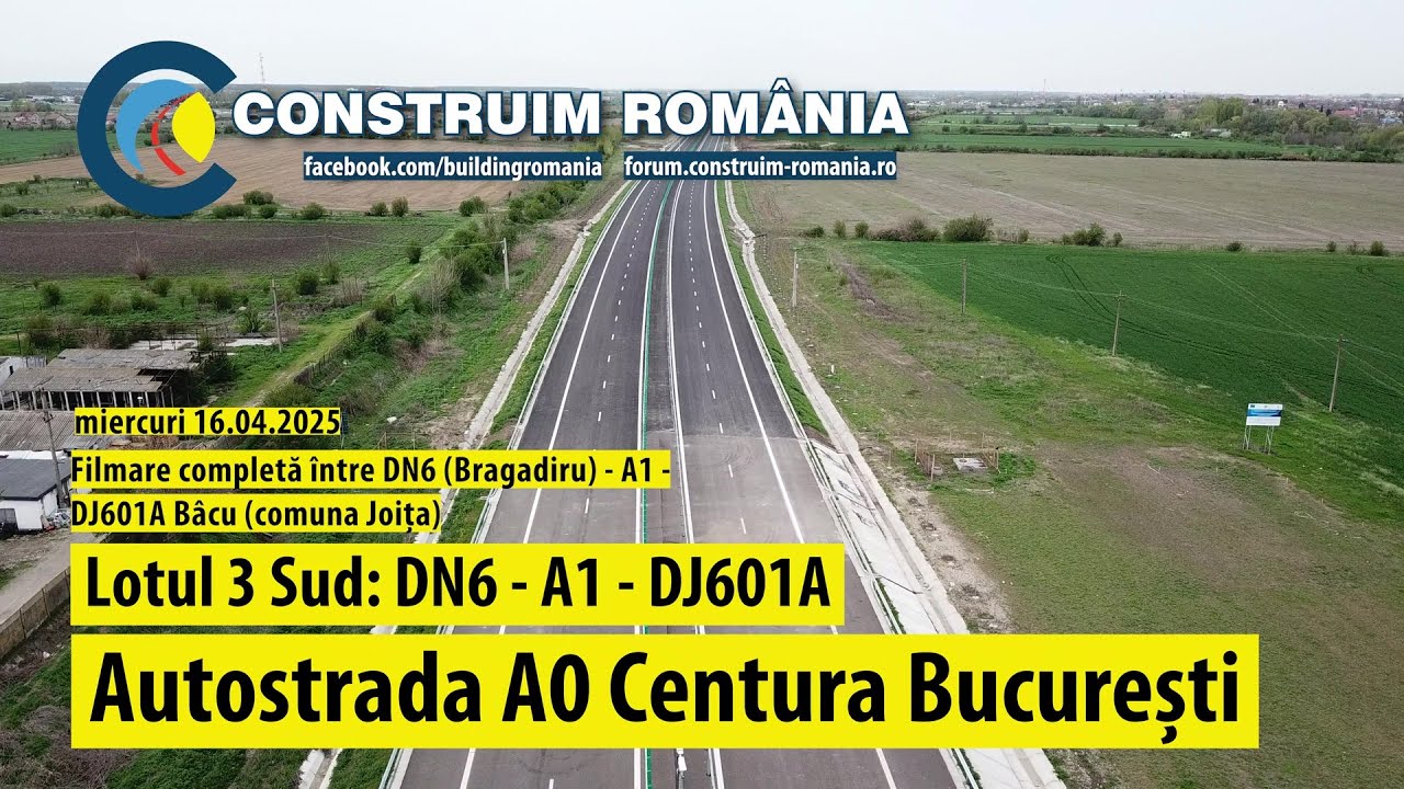 Autostrada de Centură București #A0 Sud Lot 3 | Complet | #AKTOR #INTRAKAT | 2025.04.16