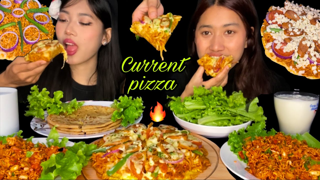 **tried CURRENT PIZZA🔥🔥after 3 YEARS😍😍|| Most Awaited Video❤️❤️||SPICY CHATPATEY🔥🔥, LETTUCE, PARATHA