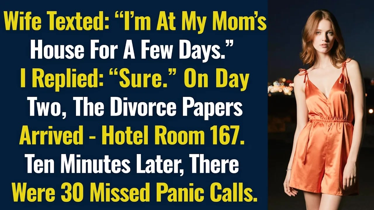 Wife Texted： “I’m At My Mom’s For A Few Days.” I Replied： “Sure.” On Day Two, The…