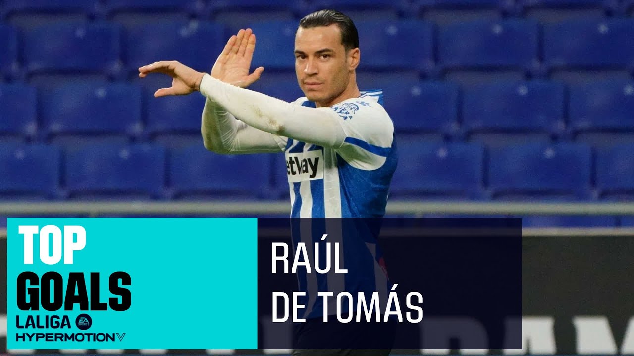 Los MEJORES GOLES de RAÚL DE TOMÁS en LALIGA Hypermotion