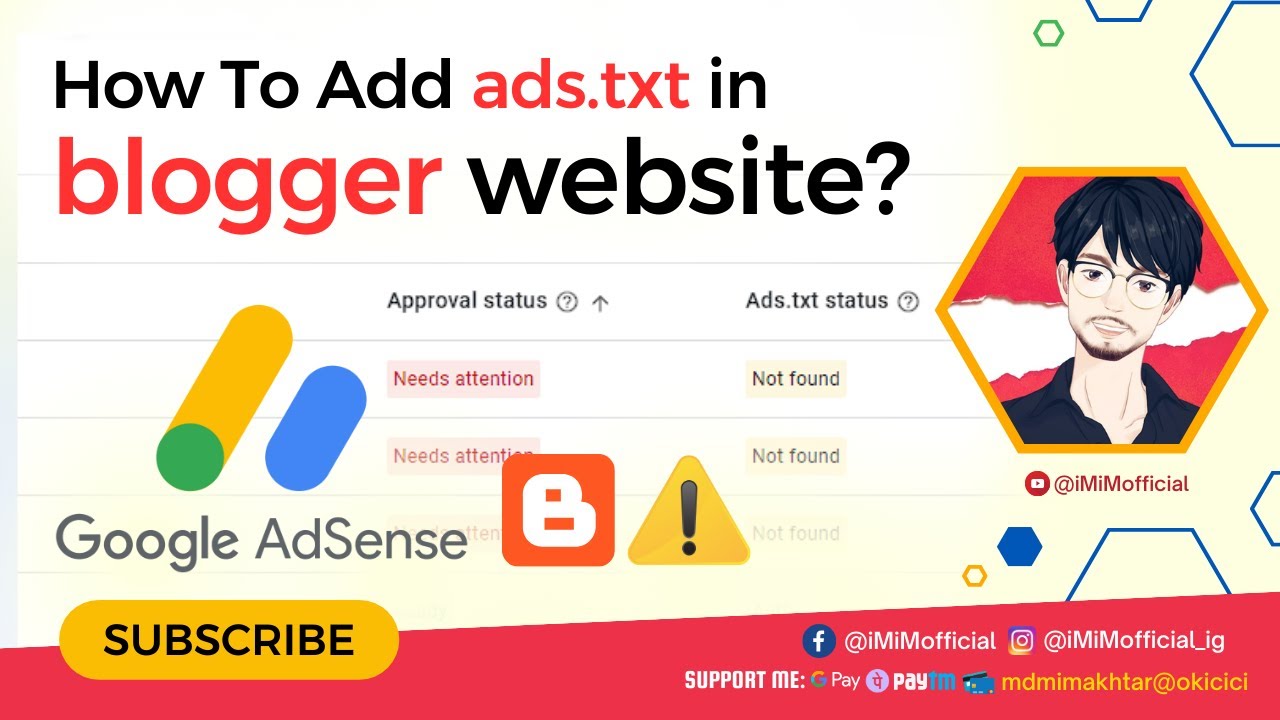 Как добавить файл ads.txt на свой сайт Blogger | Исправление ошибки Ads.txt | Пошаговое руководство