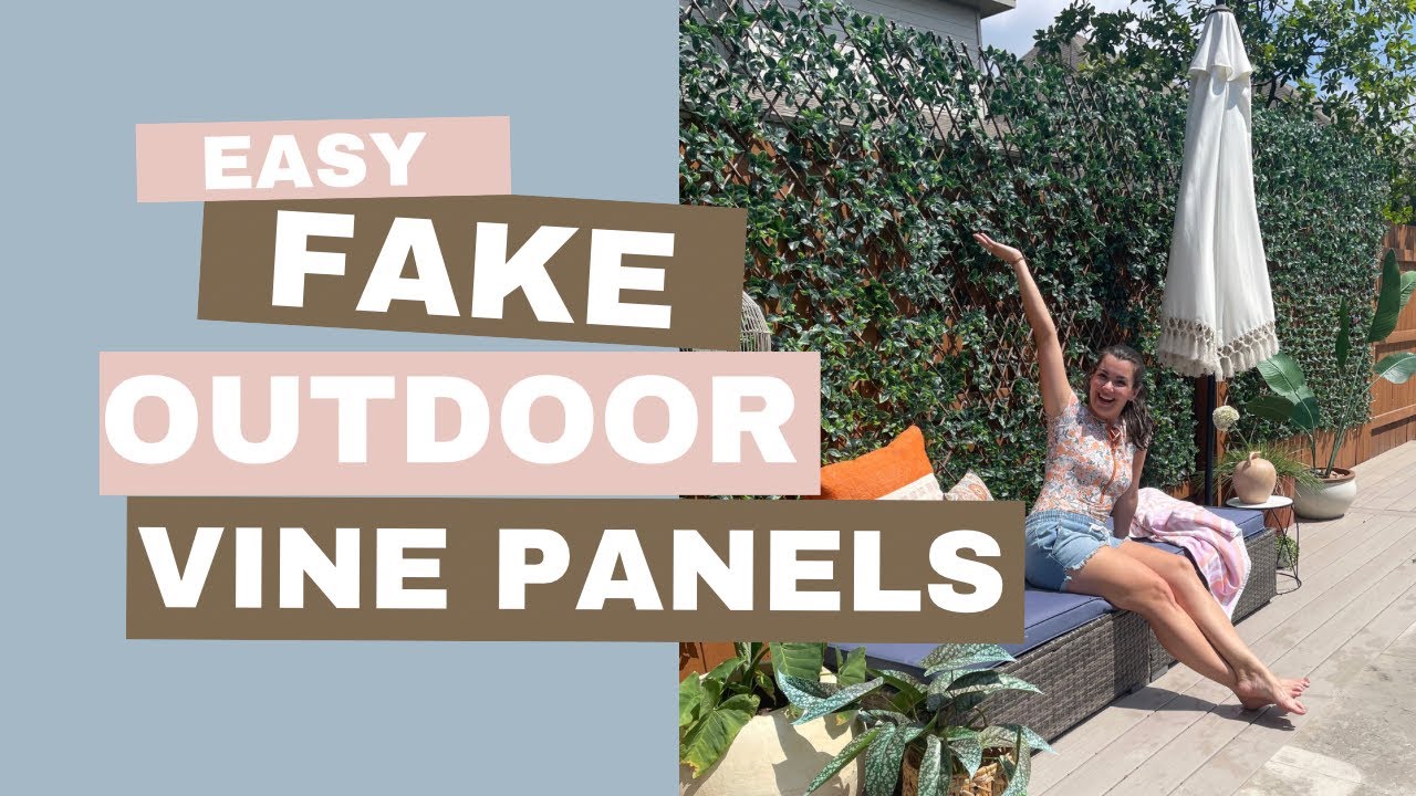 Artificial Vines for Outdoors - lush greenery, no maintenance w/ these fake outdoor vines