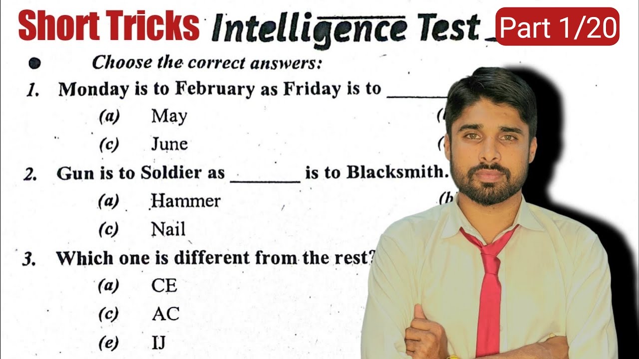 Verbal Intelligence Test Preparation | Pak Army/Navy/AirForce