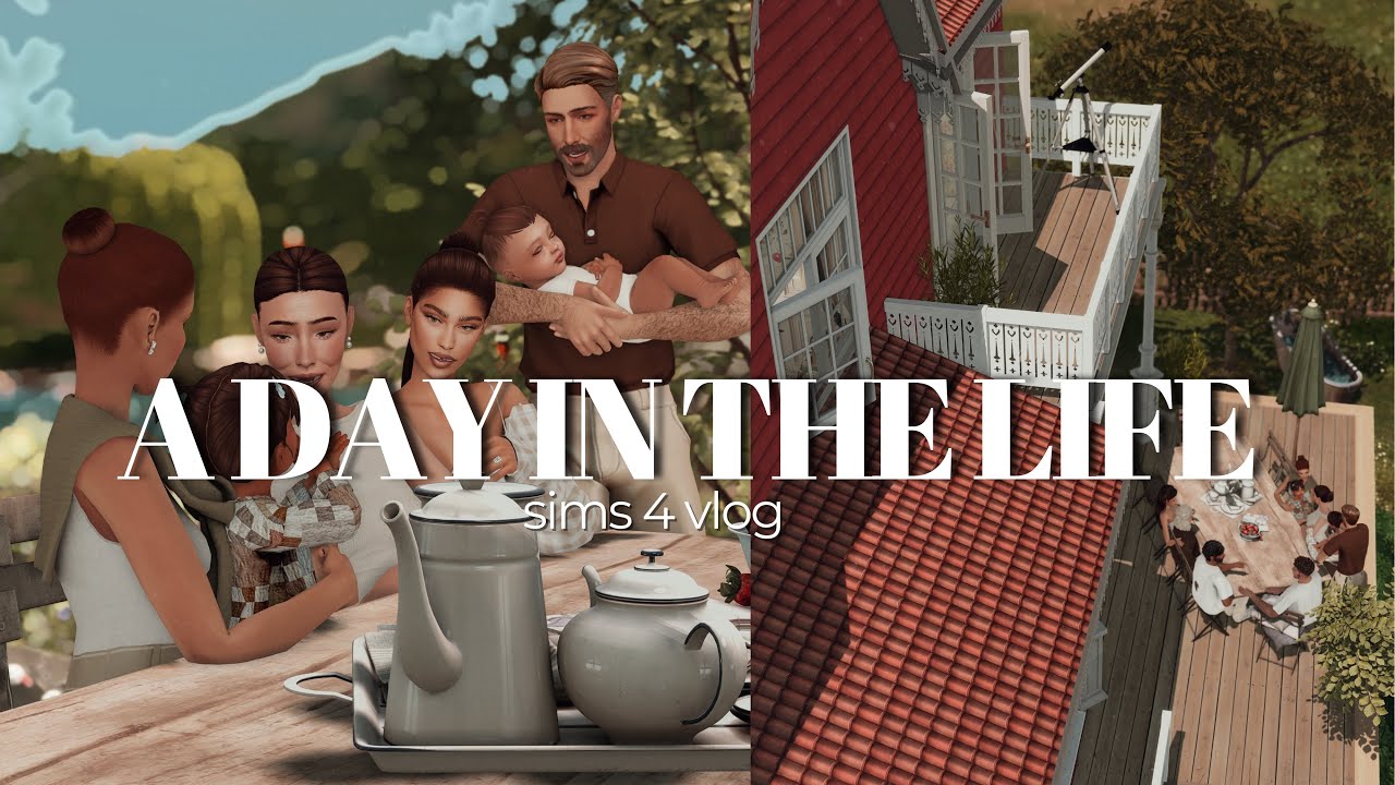 Evening Routine Before Our Flight ✈️| (Baby Theo, Tidying Up & Backyard Plans) The Sims 4 Vlog
